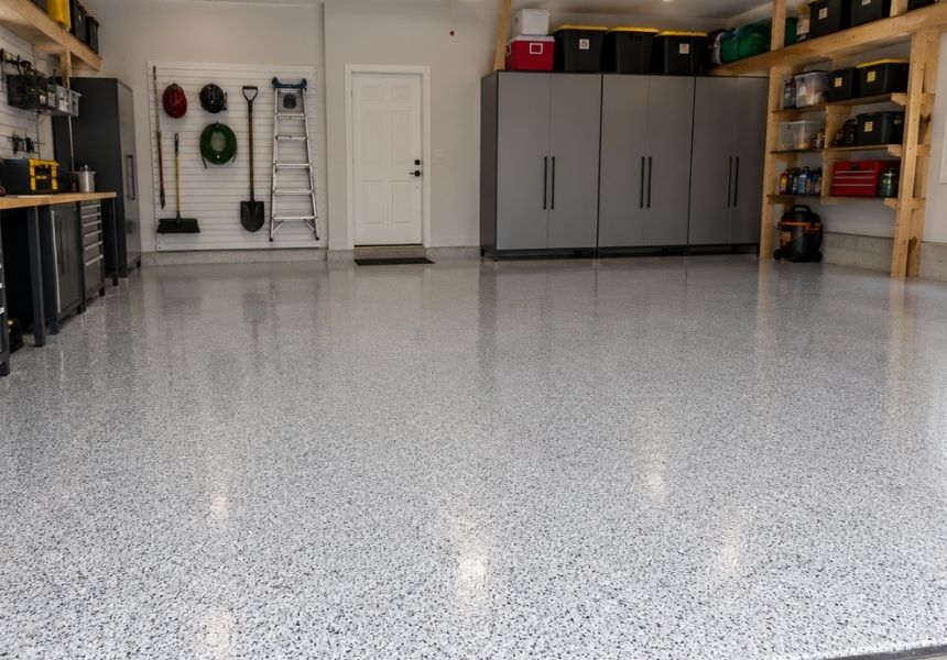 How our garage floor installation works from first visit to first drive-on