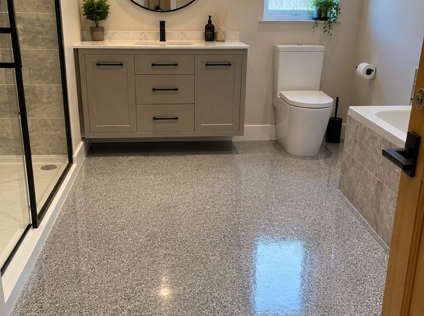 How we install your resin bathroom floor from survey to handover