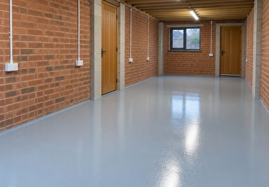 What you get from epoxy garage flooring fitted by SolidSet Resin Flooring