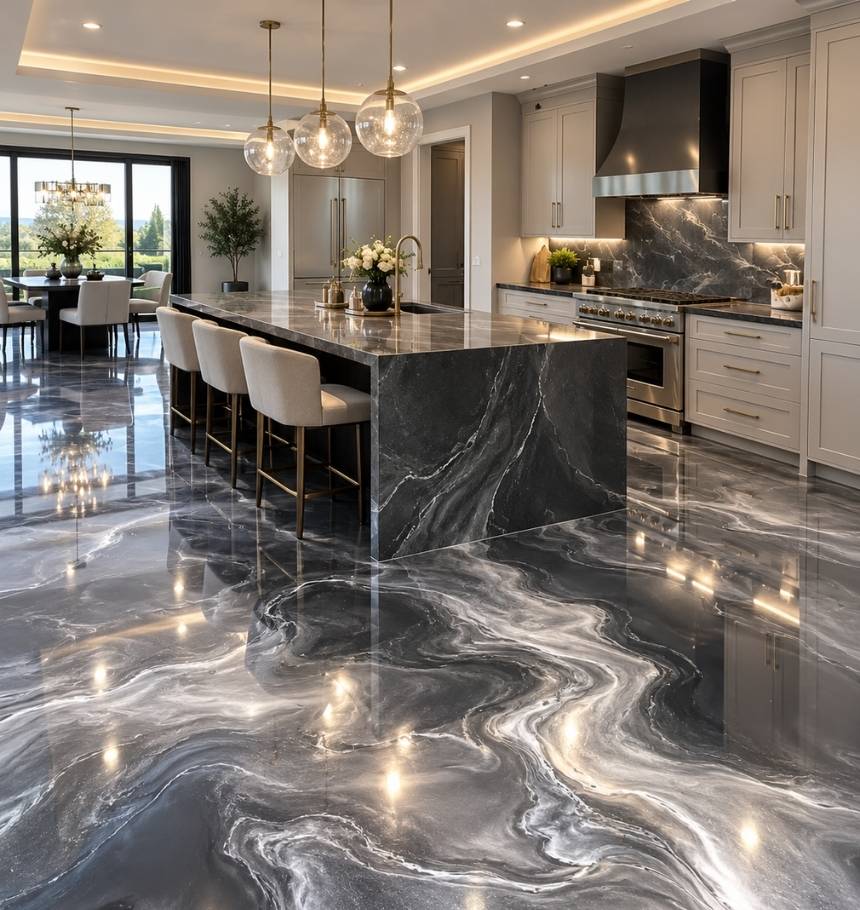 Which Homes and Businesses Can We Fit With Metallic Epoxy Resin